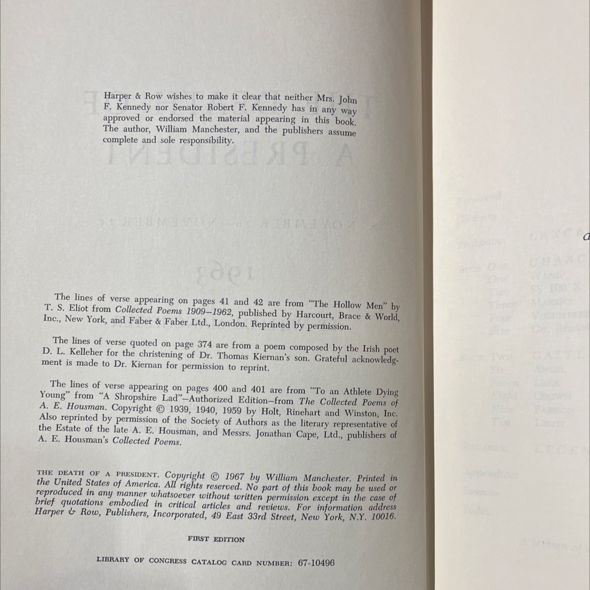 the death of a president book, by william manchester, 1967 Hardcover image 3