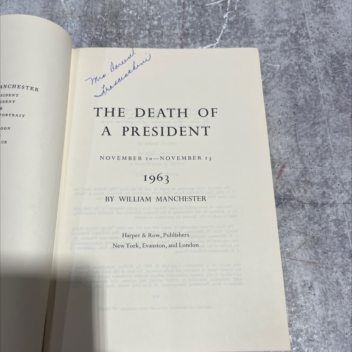 the death of a president book, by william manchester, 1967 Hardcover image 2