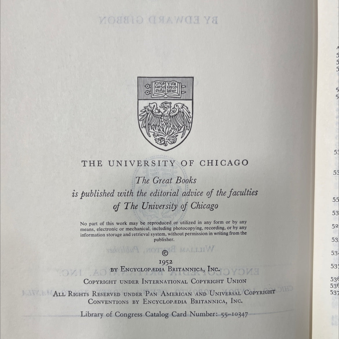 the decline and fall of the roman empire book, by edward gibbon, 1952 Hardcover image 3