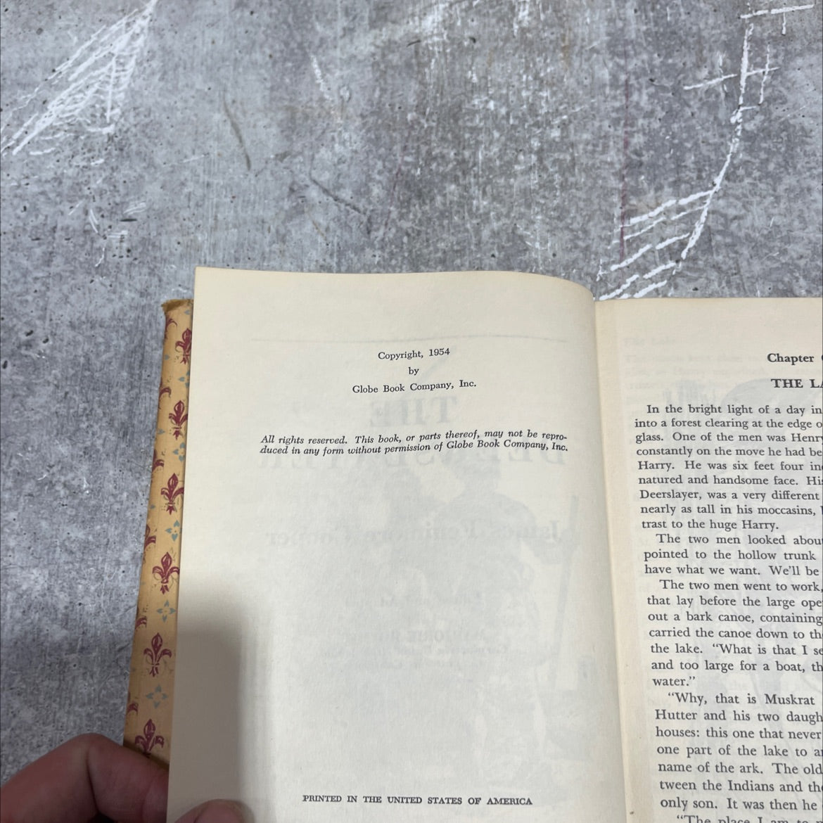 the deerslayer book, by james fenimore cooper, 1954 Hardcover image 3