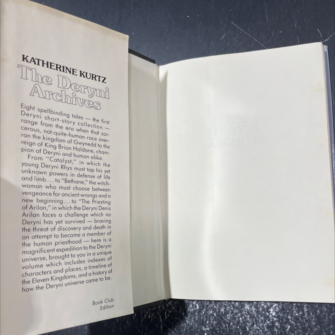 the deryni archives book, by Katherine Kurtz, 1986 Hardcover image 4