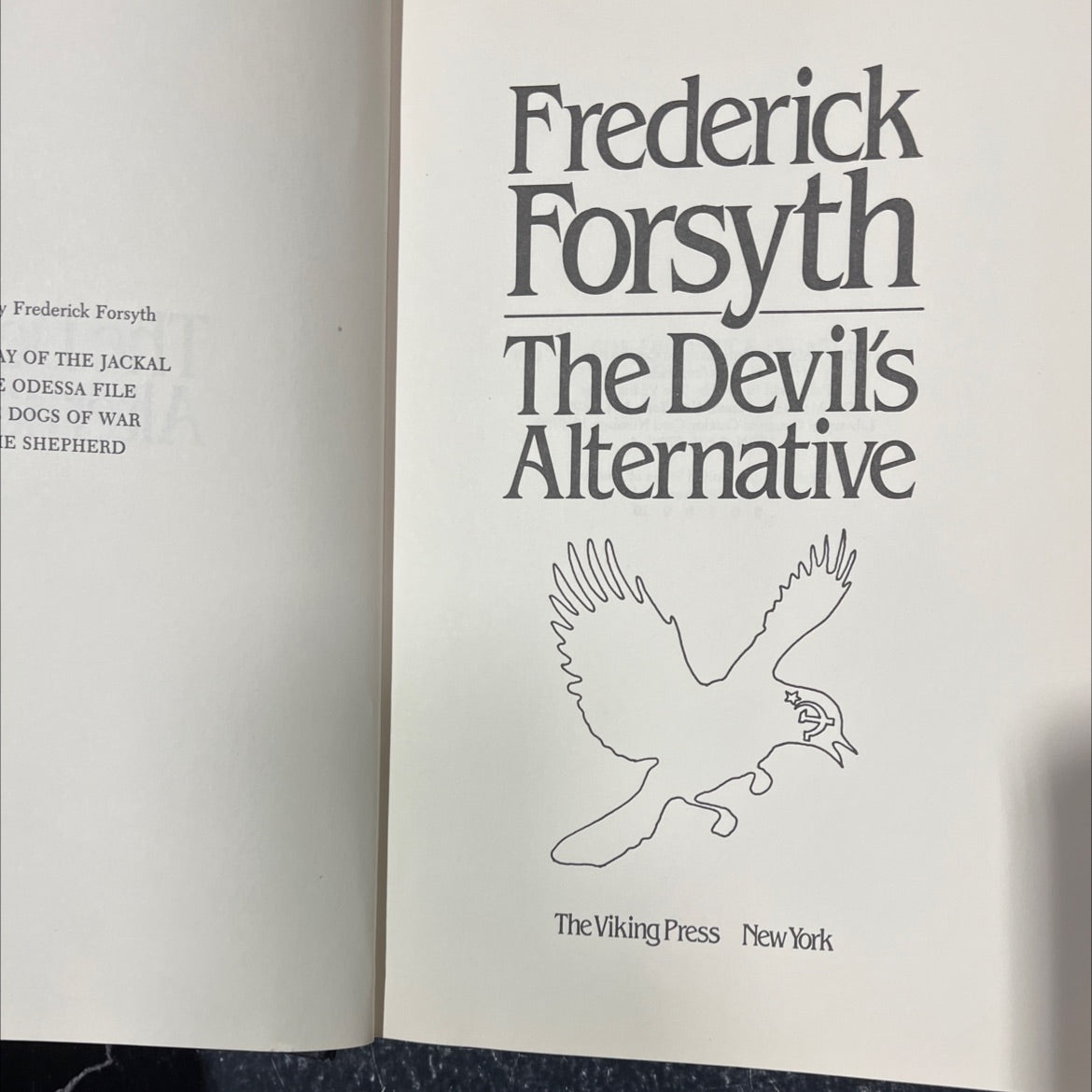 the devil's alternative book, by frederick forsyth, 1980 Hardcover image 2
