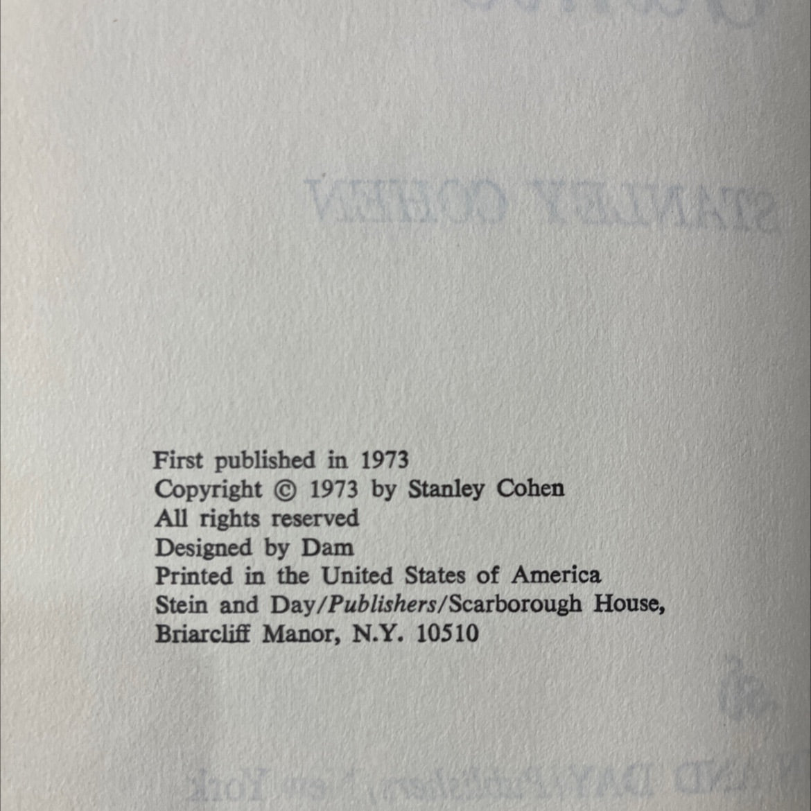 the diane game book, by stanley cohen, 1973 Hardcover image 3