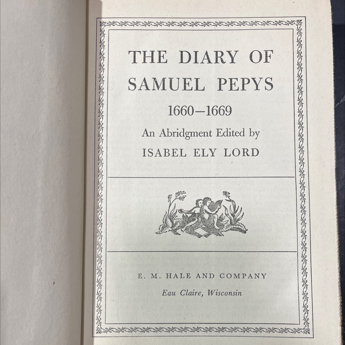 the diary of samuel pepys 1660-1669 an abridgment book, by isabel ely lord, 1970 Hardcover image 2