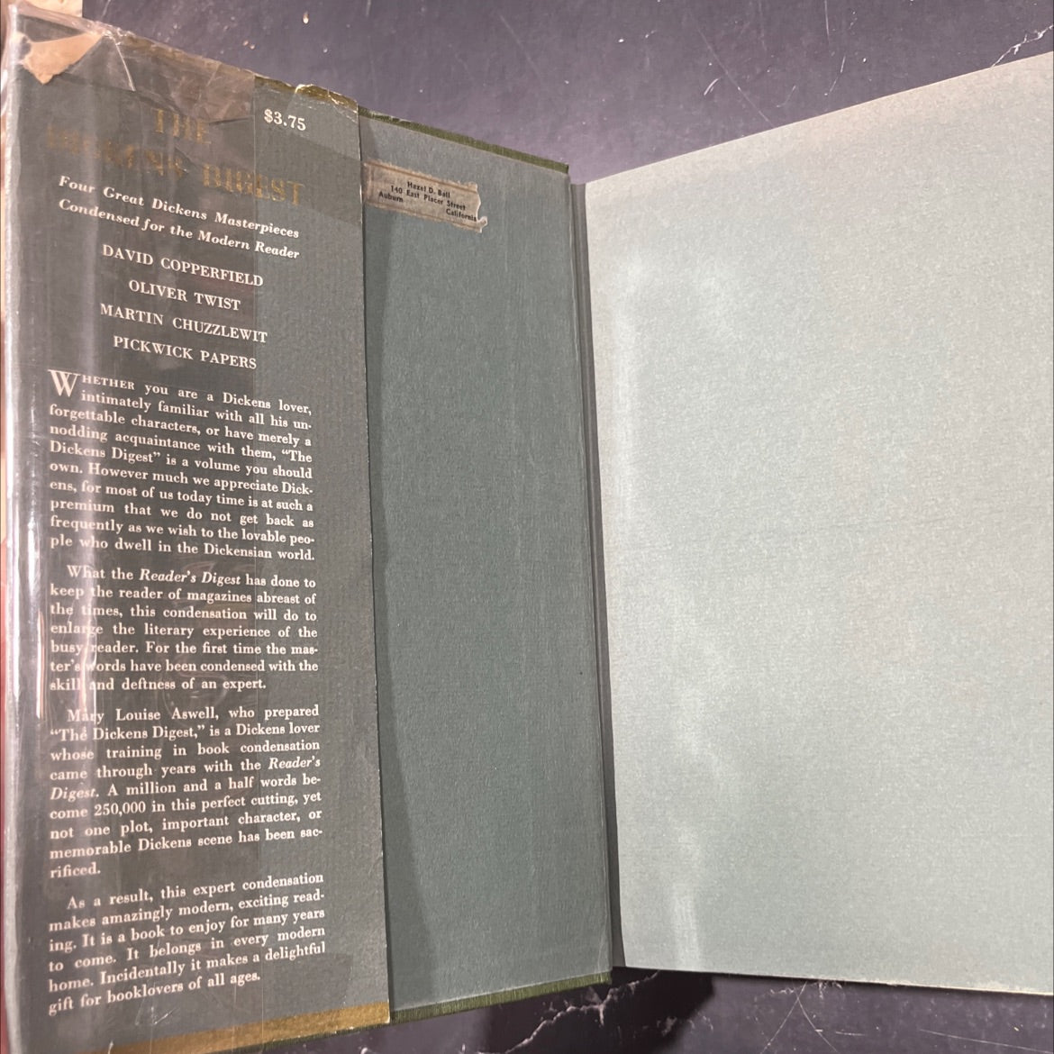 the dickens four great dickens masterpieces book, by charles dickens, 1943 Hardcover image 4