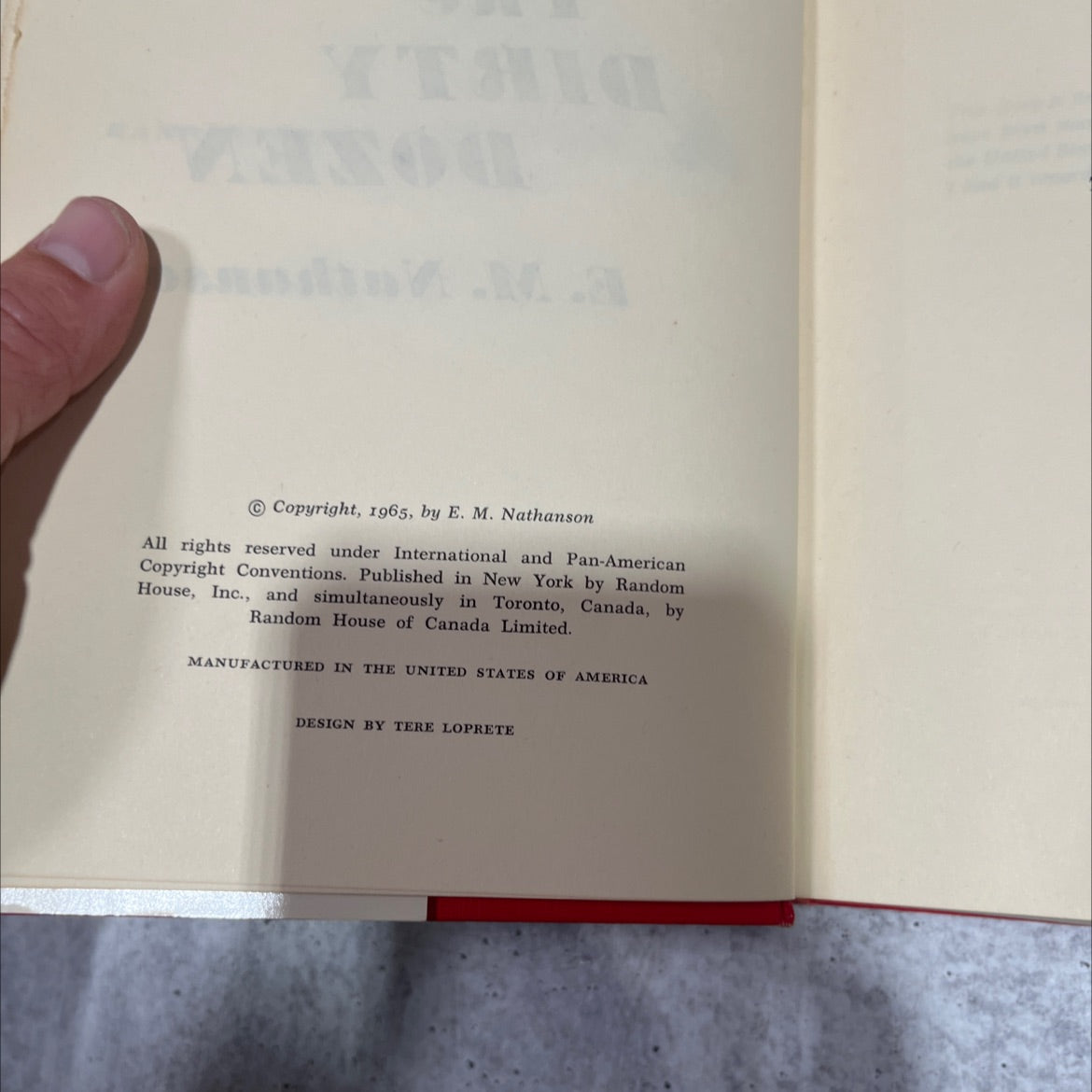 the dirty dozen book, by E. M. Nathanson, 1965 Hardcover image 3