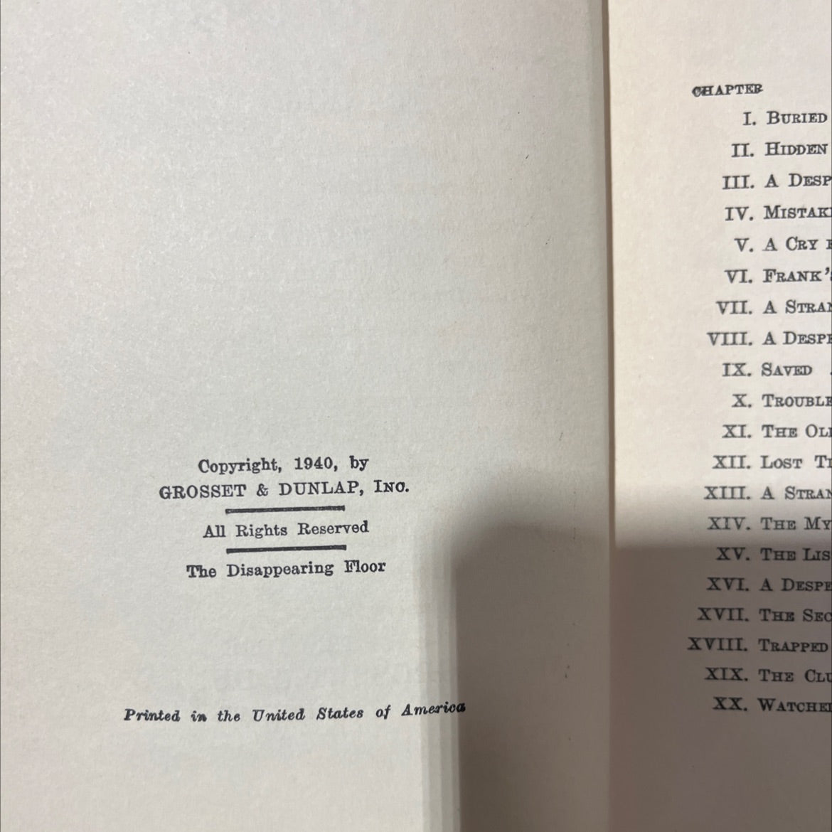 the disappearing floor book, by franklin w. dixon, 1940 Hardcover image 3