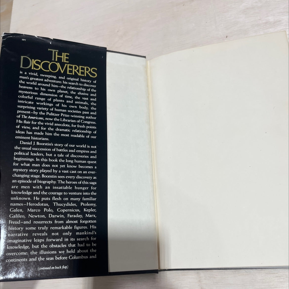 the discoverers book, by Daniel J. Boorstin, 1983 Leather image 4
