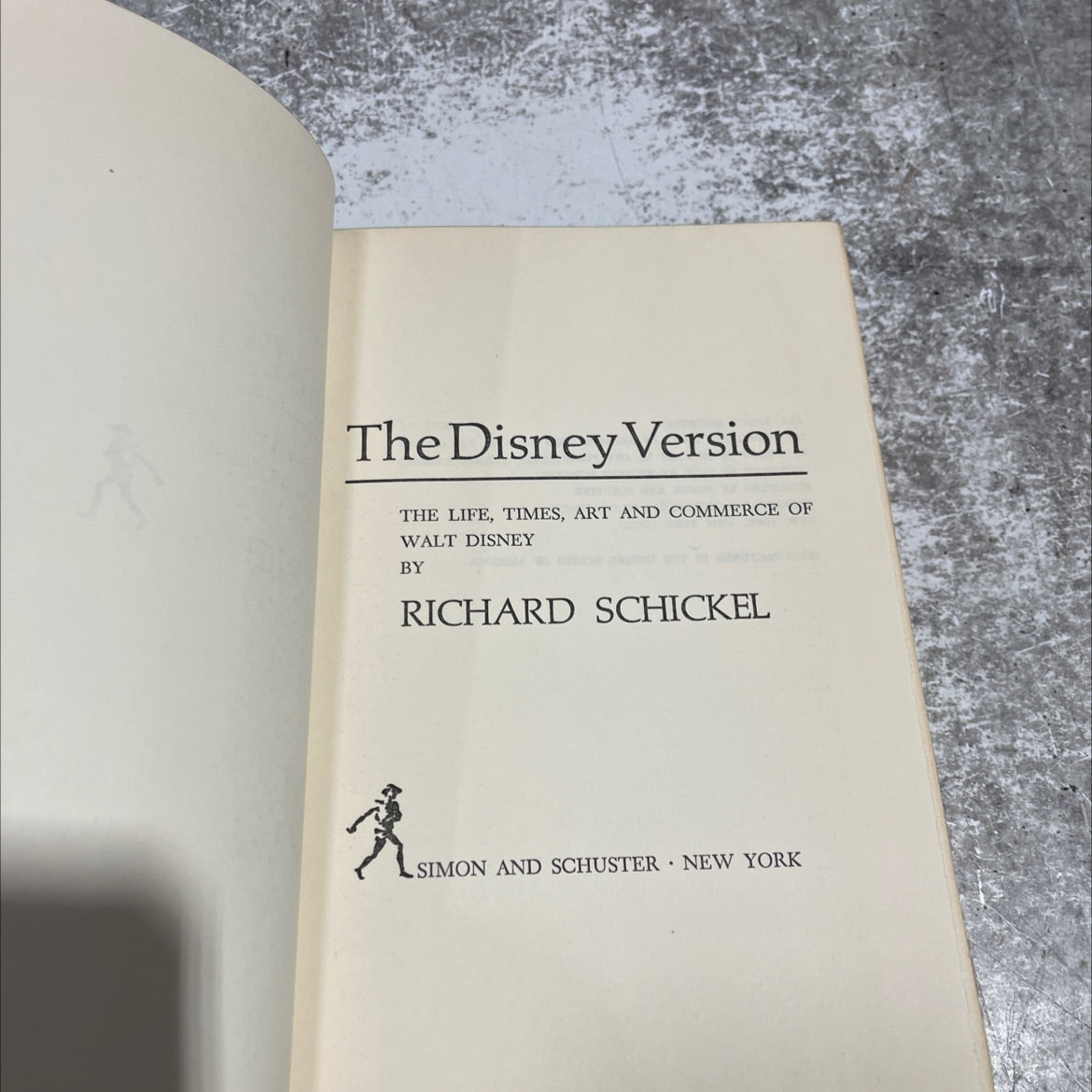 the disney version the life, times, art and commerce of walt disney book, by richard schickel, 1968 Hardcover image 2