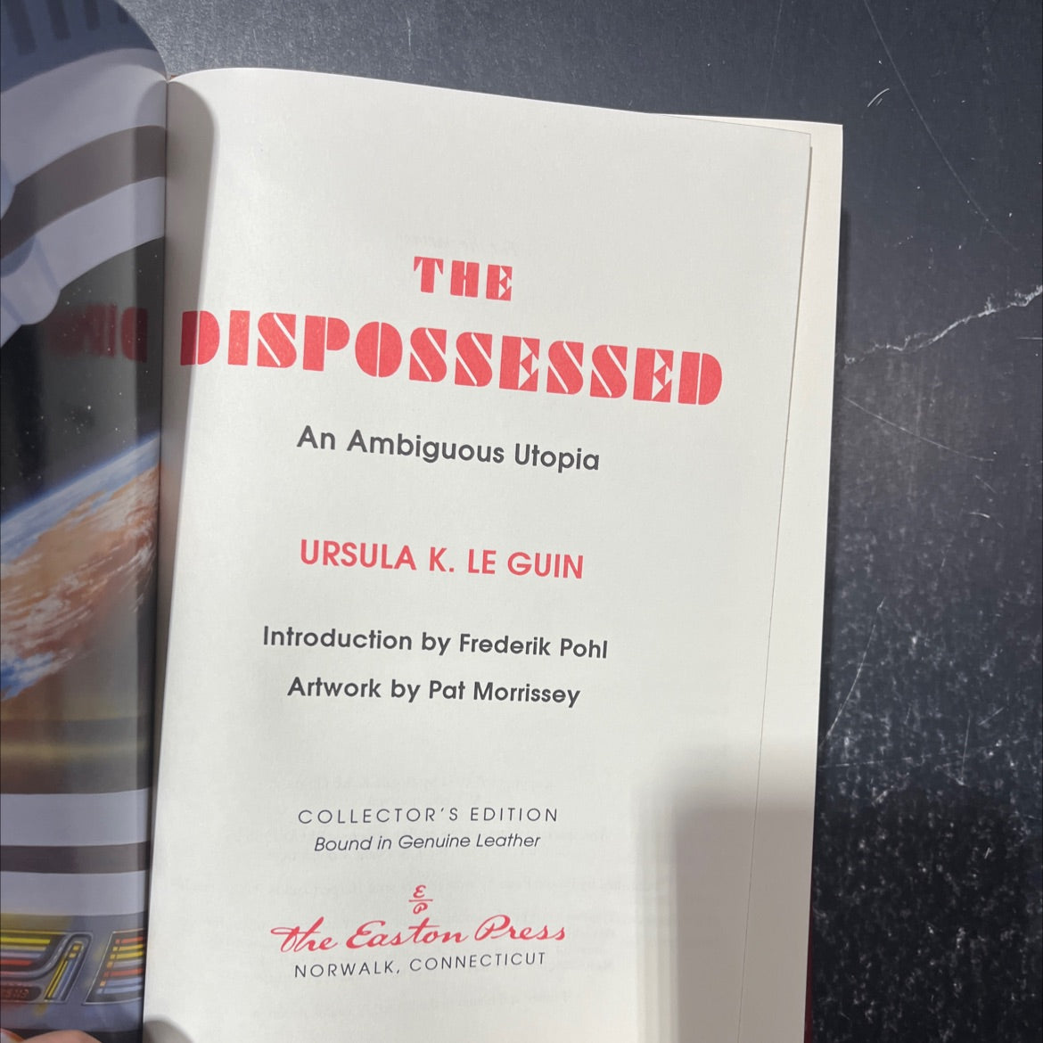 the dispossessed an ambiguous utopia book, by ursula k. le guin, 1986 Leather image 2
