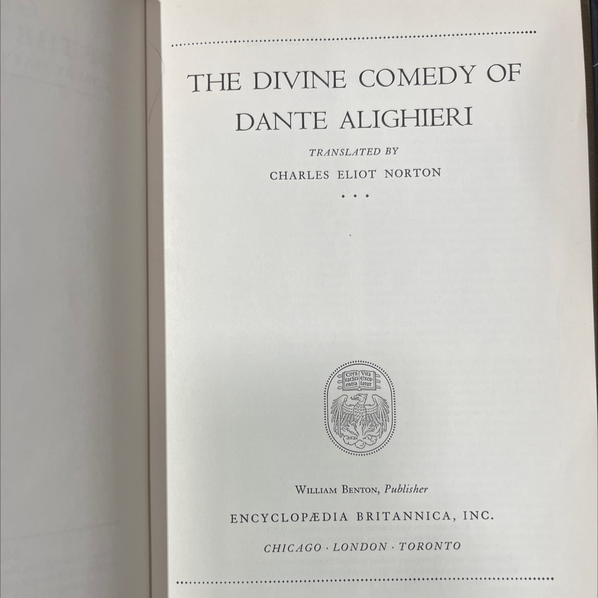 the divine comedy of dante alighieri book, by dante alighieri, 1952 Hardcover image 2