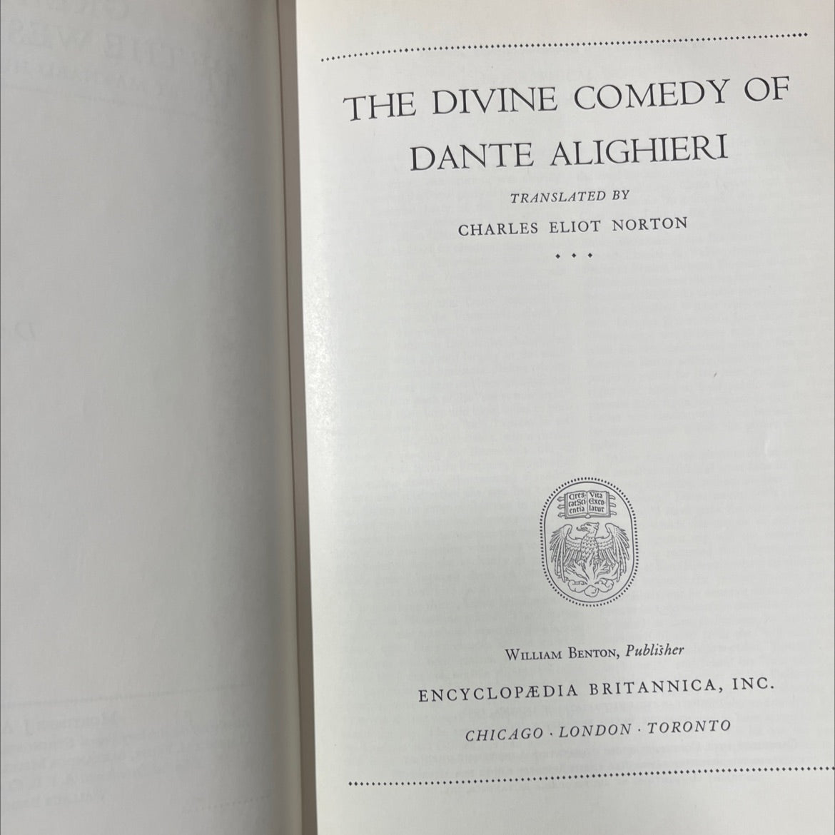 the divine comedy of dante alighieri book, by dante alighieri, 1952 Hardcover image 2