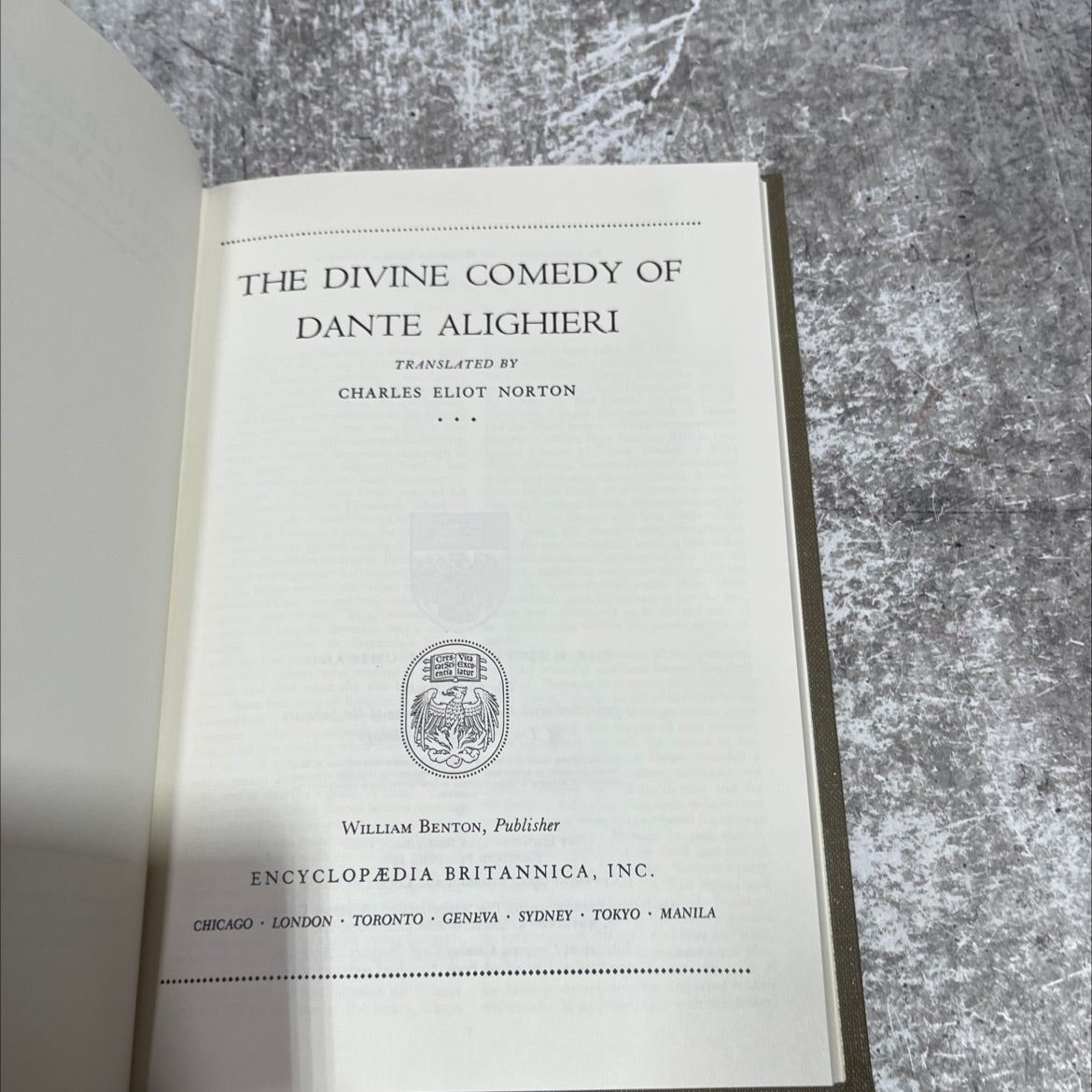 the divine comedy of dante alighieri book, by dante alighieri, 1988 Hardcover image 2