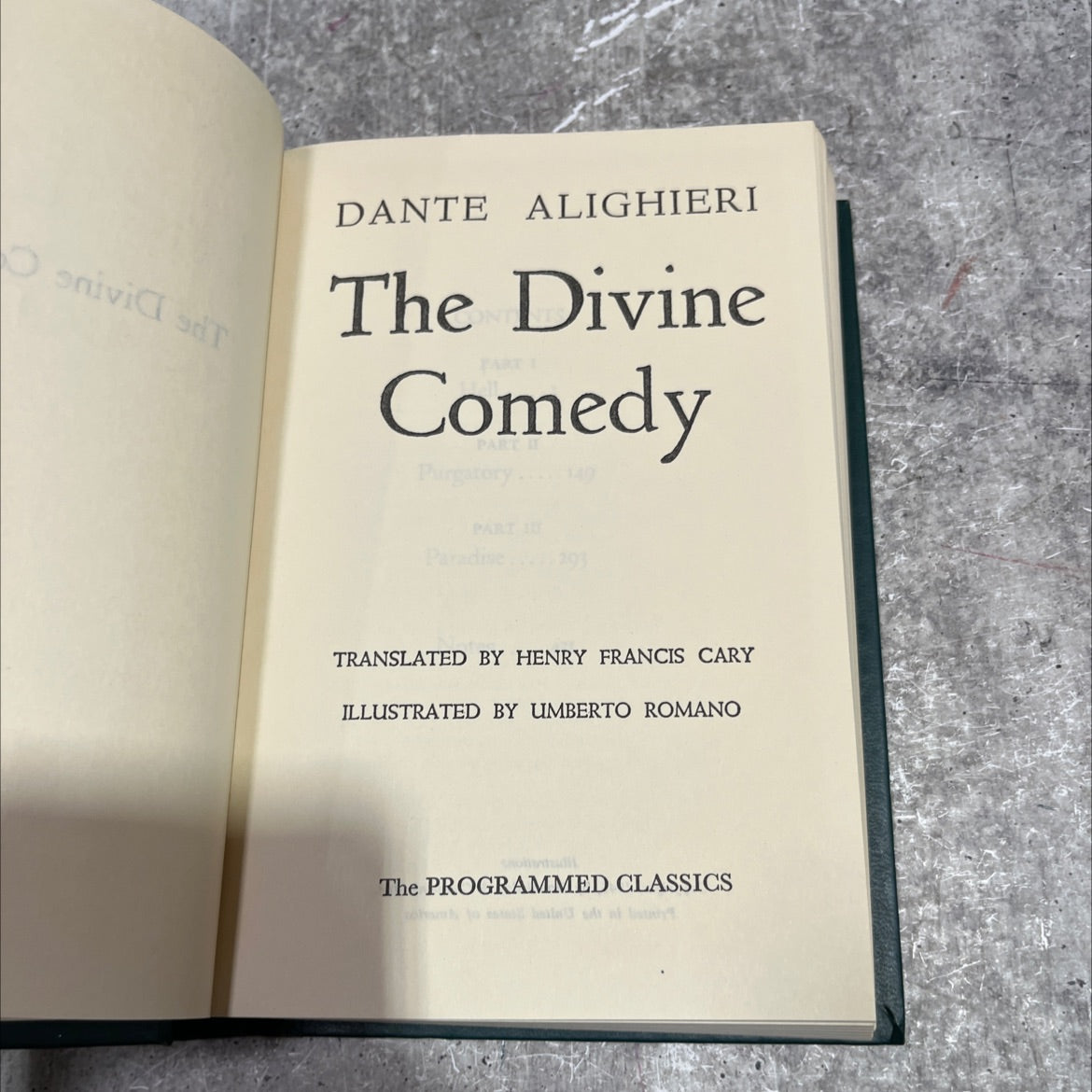the divine fart comedy purgatory part ii book, by dante alighieri, 1946 Hardcover image 2