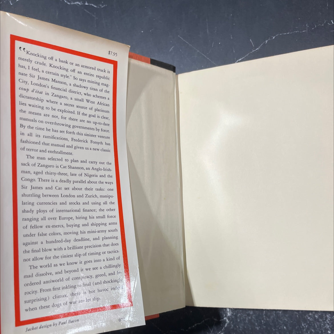 the dogs of war book, by frederick forsyth, 1974 Hardcover image 4