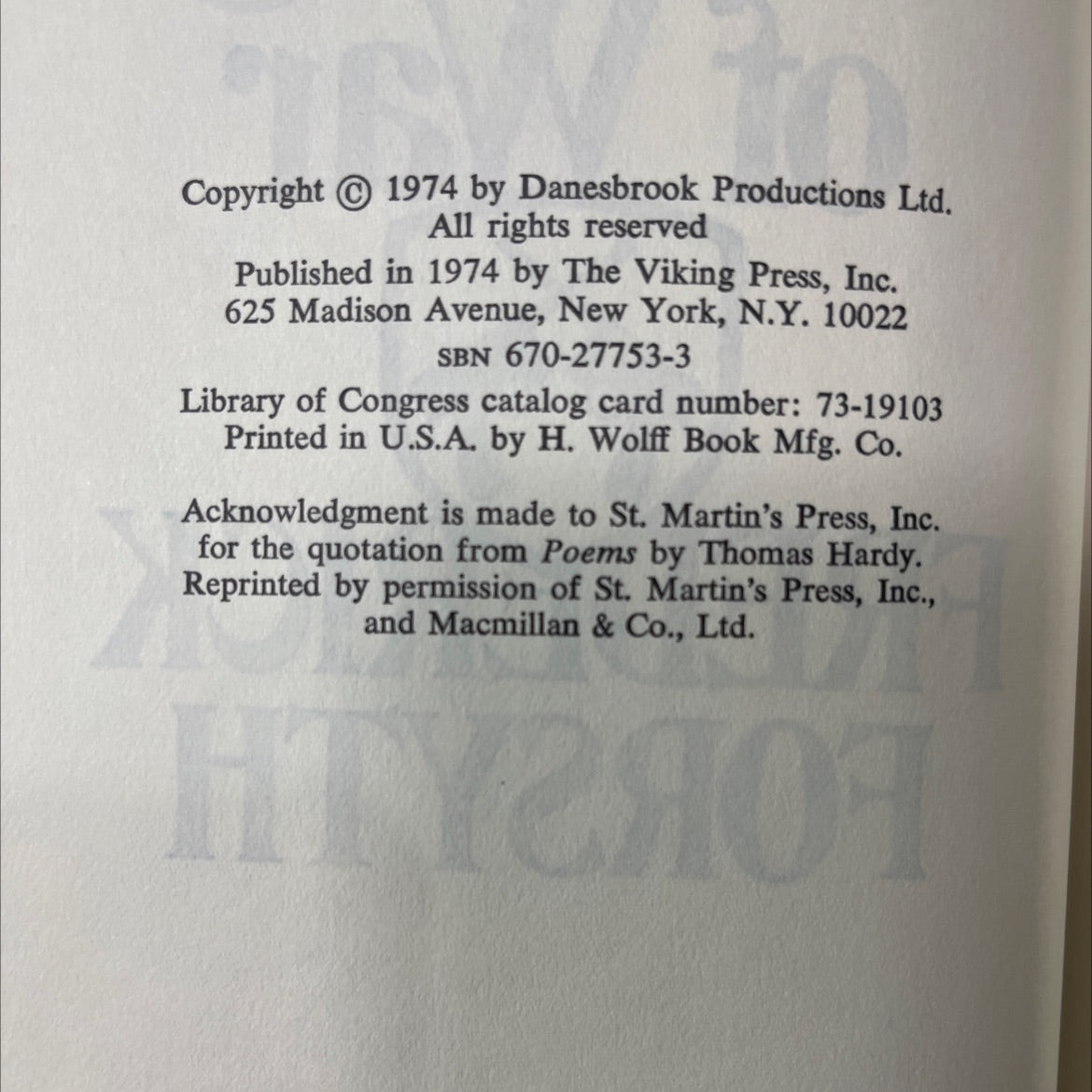 the dogs of war book, by frederick forsyth, 1974 Hardcover image 3