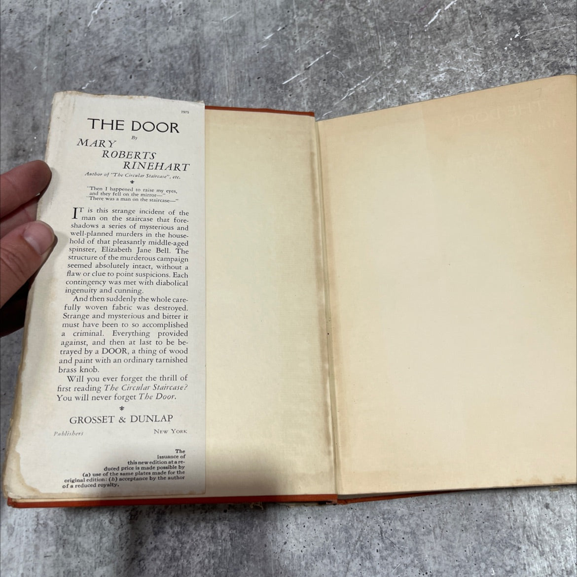 the door book, by mary roberts rinehart, 1930 Hardcover image 4