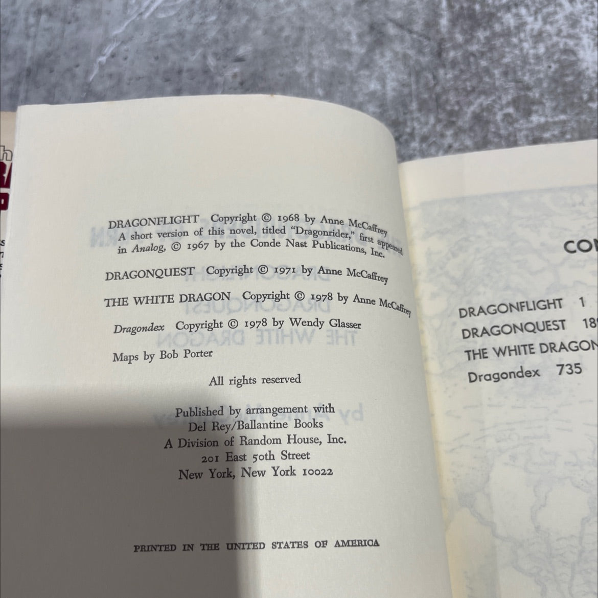the dragonriders of pern dragonflight dragonquest the white dragon book, by anne mccaffrey, 1978 Hardcover image 3