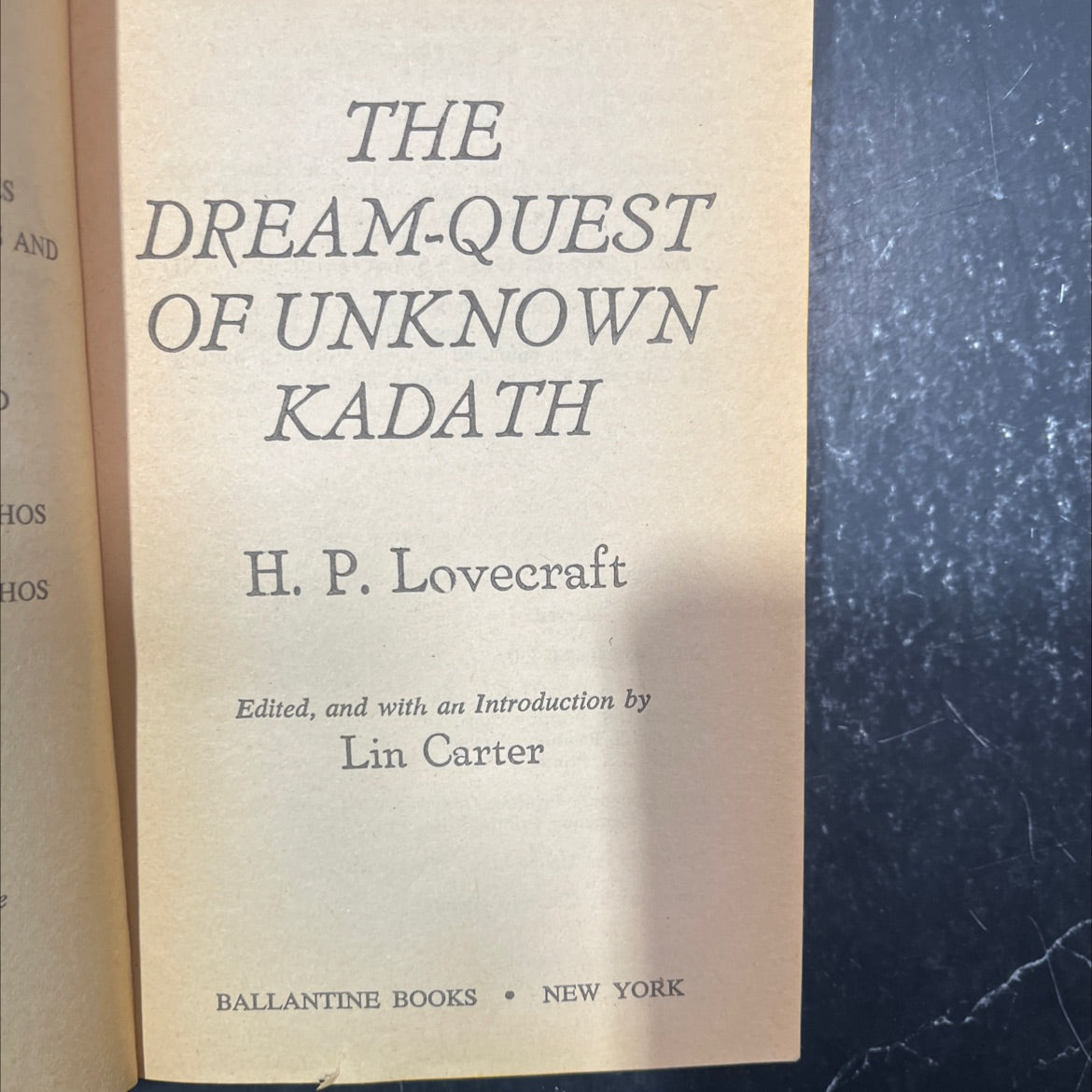 the dream-quest of unknown kadath book, by h. p. lovecraft, 1970 Paperback image 2