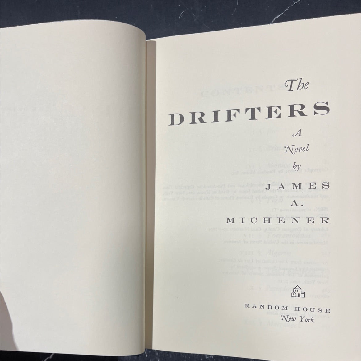 the drifters book, by james a. michener, 1971 Hardcover image 2