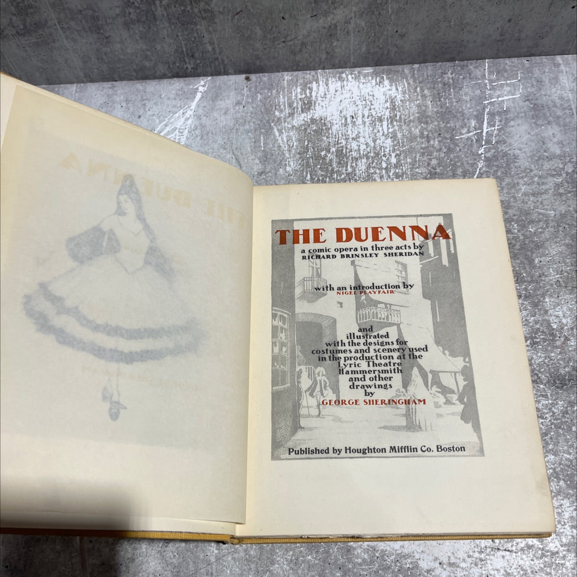 the duenna book, by richard brinsley sheridan, 1925 Hardcover image 2