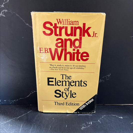 the elements of style book, by william strunk jr., 1979 Hardcover image 1
