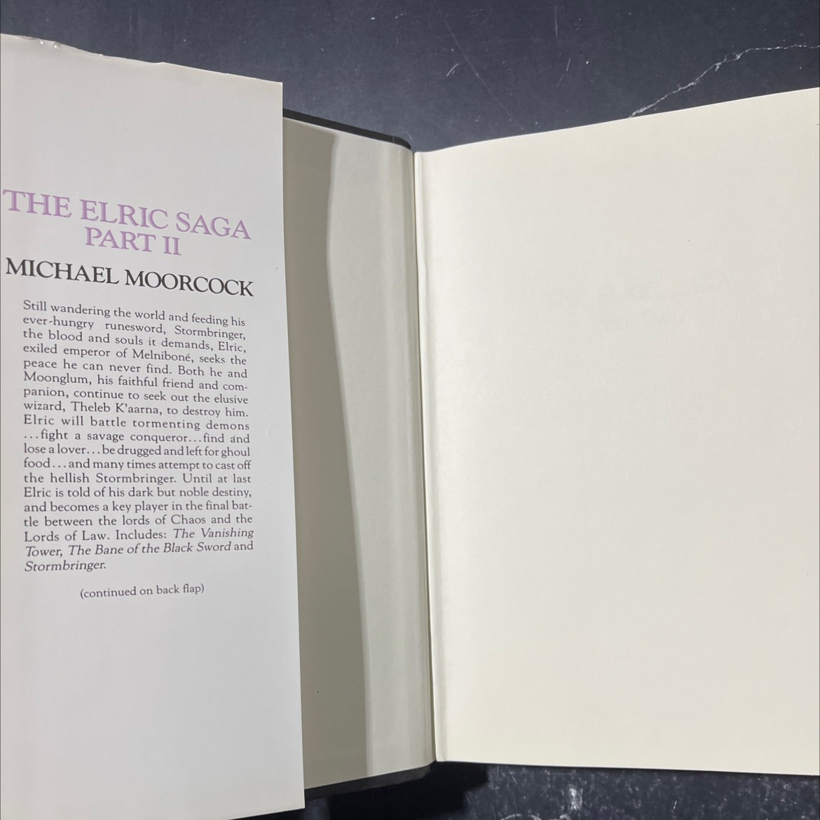 the elric saga part two the vanishing tower the bane of the black sword stormbringer book, by michael moorcock, 1970 image 4