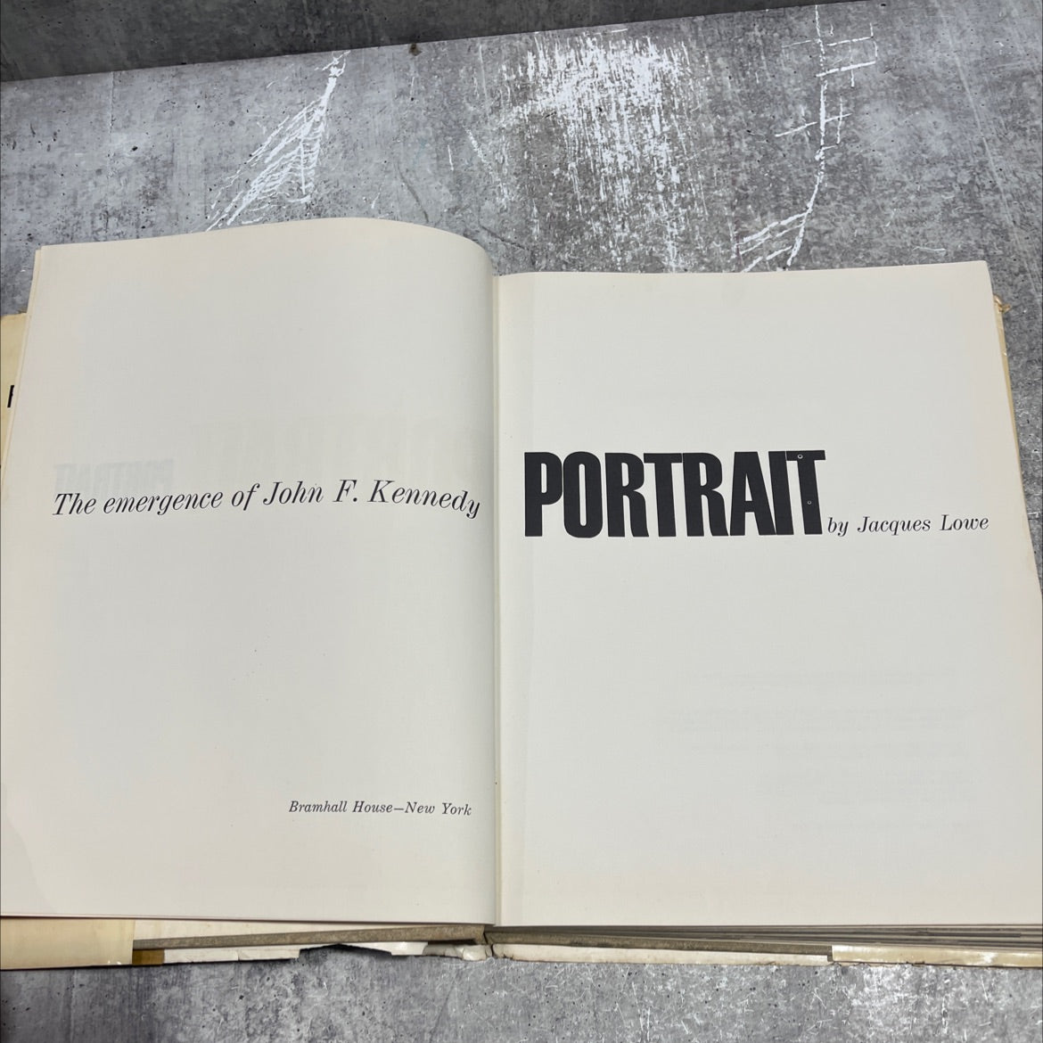 the emergence of john f. kennedy portrait book, by Jacques Lowe, 1961 Hardcover image 2