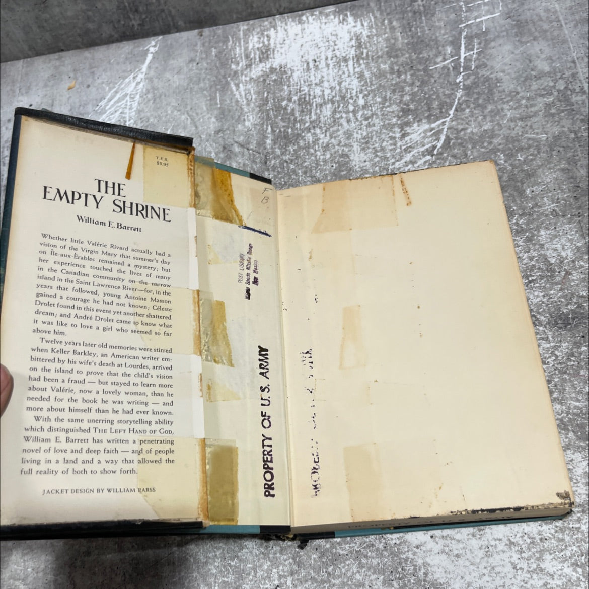 the empty shrine book, by william e barrett, 1958 Hardcover image 4