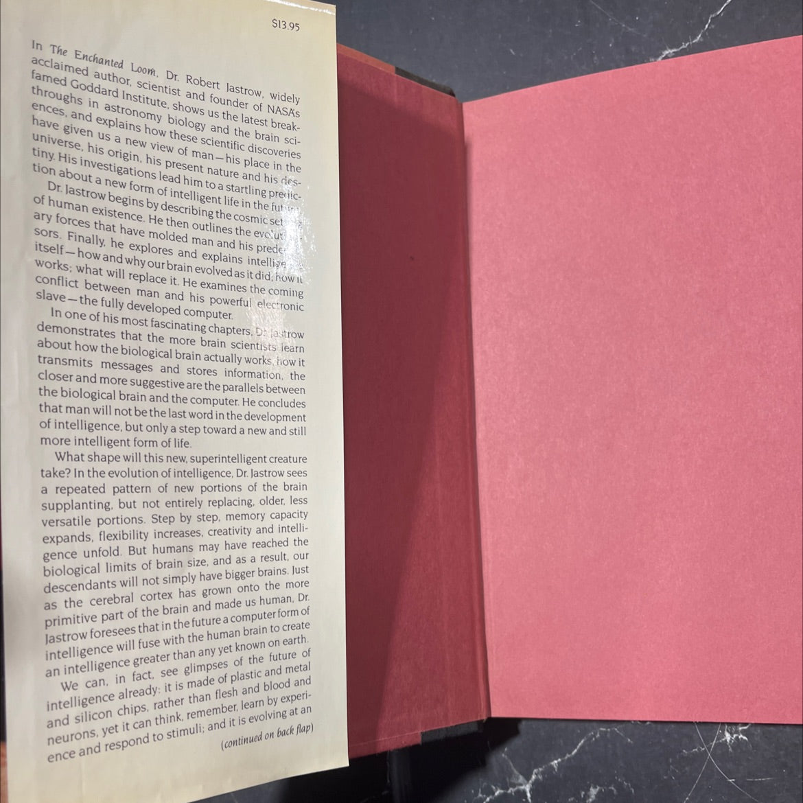 the enchanted loom mind in the universe book, by Robert Jastrow, 1981 Hardcover image 4