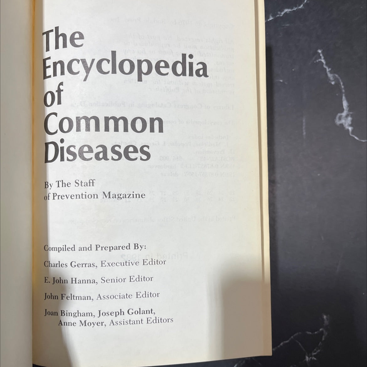 the encyclopedia of common diseases book, by Charles Gerras, E. John Hanna, John Feltman, Joan Bingham, Joseph Golant, image 2
