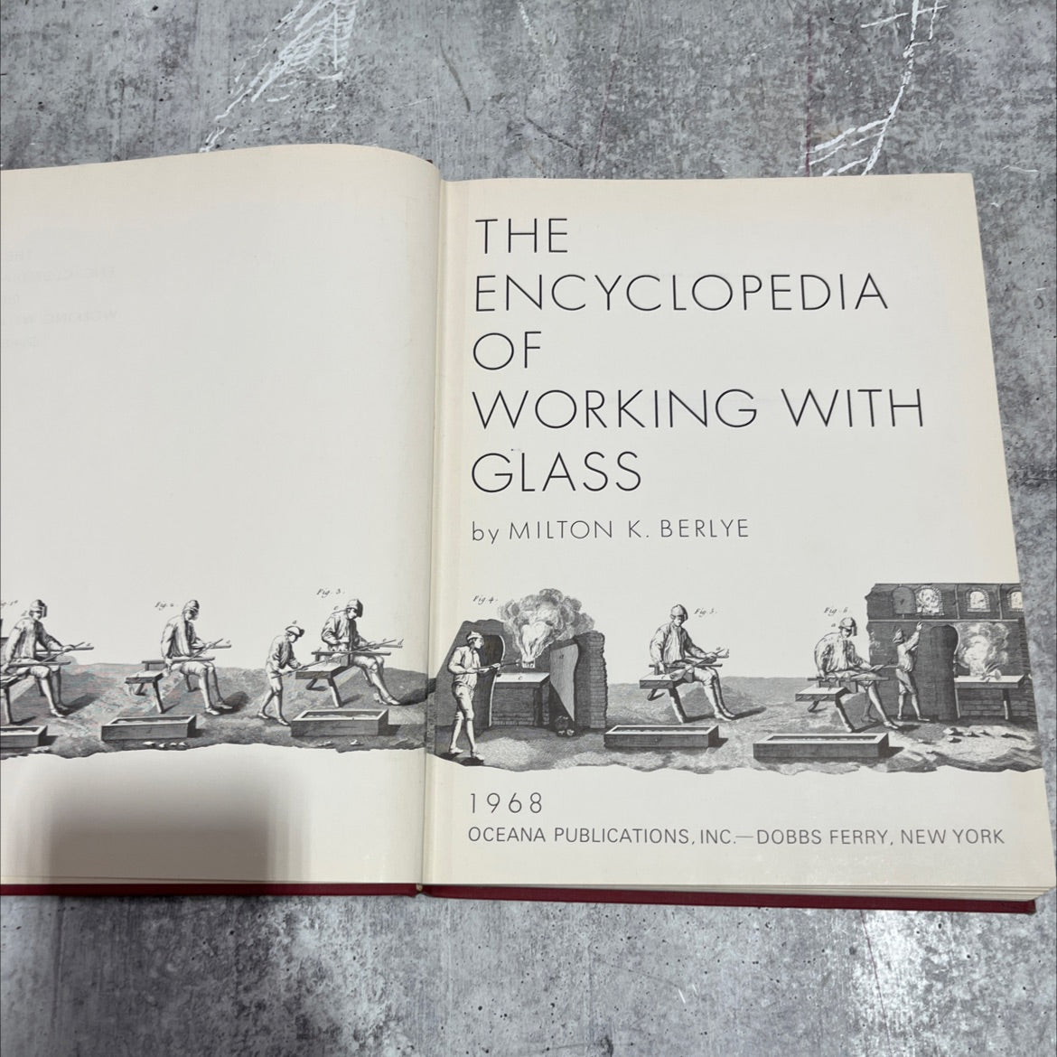 the encyclopedia of working with glass book, by milton k. berlye, 1968 Hardcover image 2