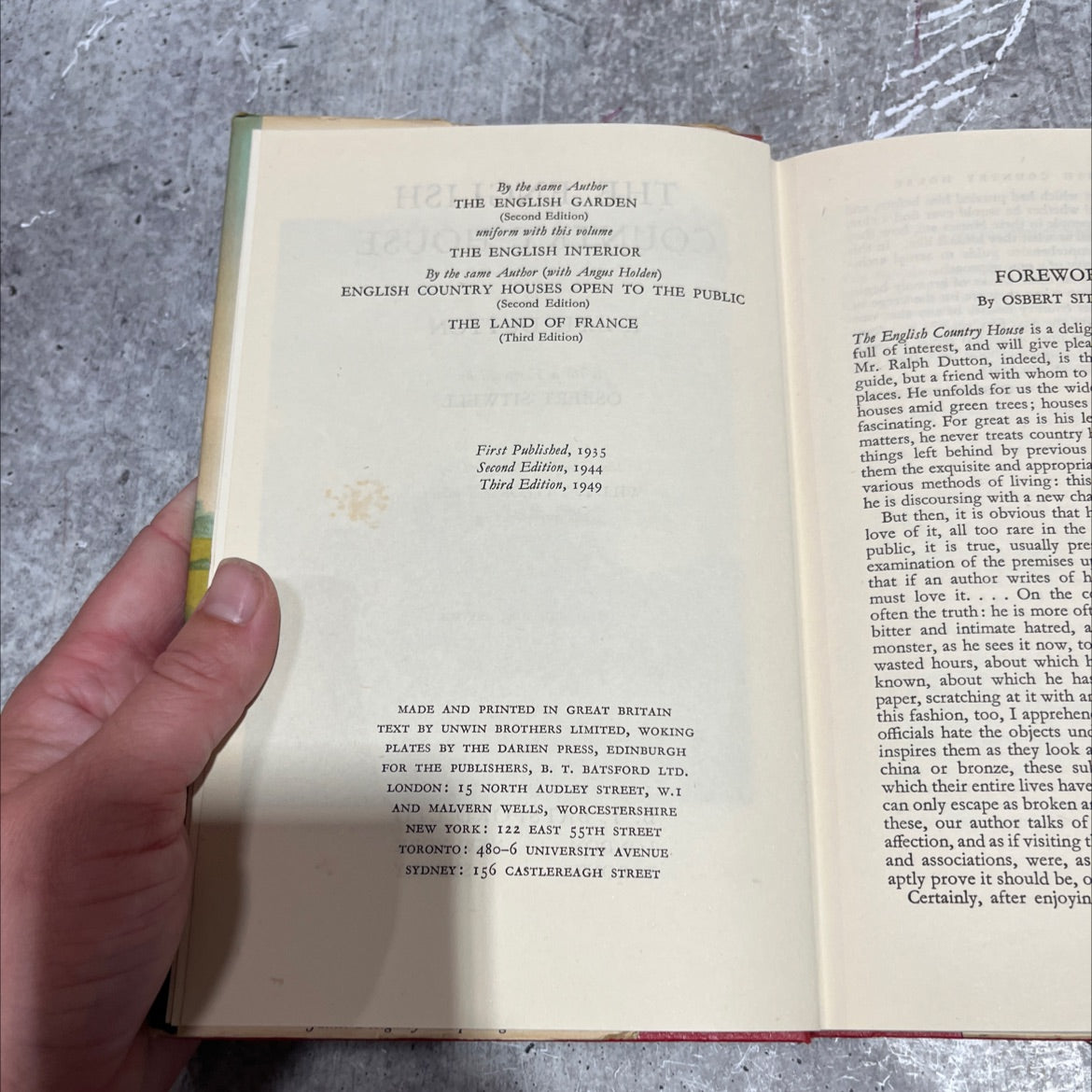 the english country house book, by ralph dutton, 1949 Hardcover image 3