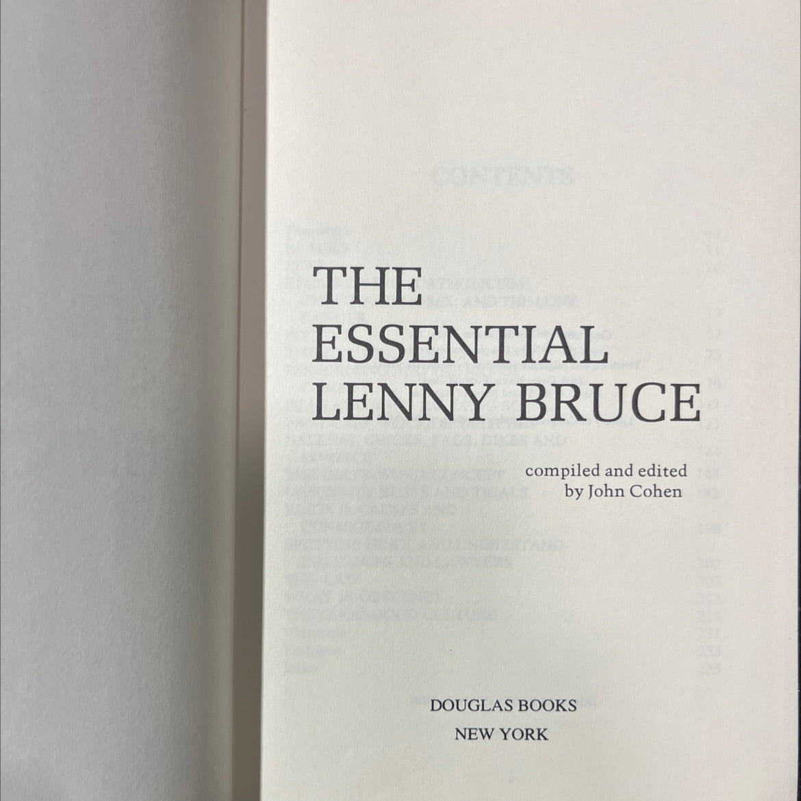 the essential lenny bruce book, by lenny bruce, 1970 Hardcover image 2