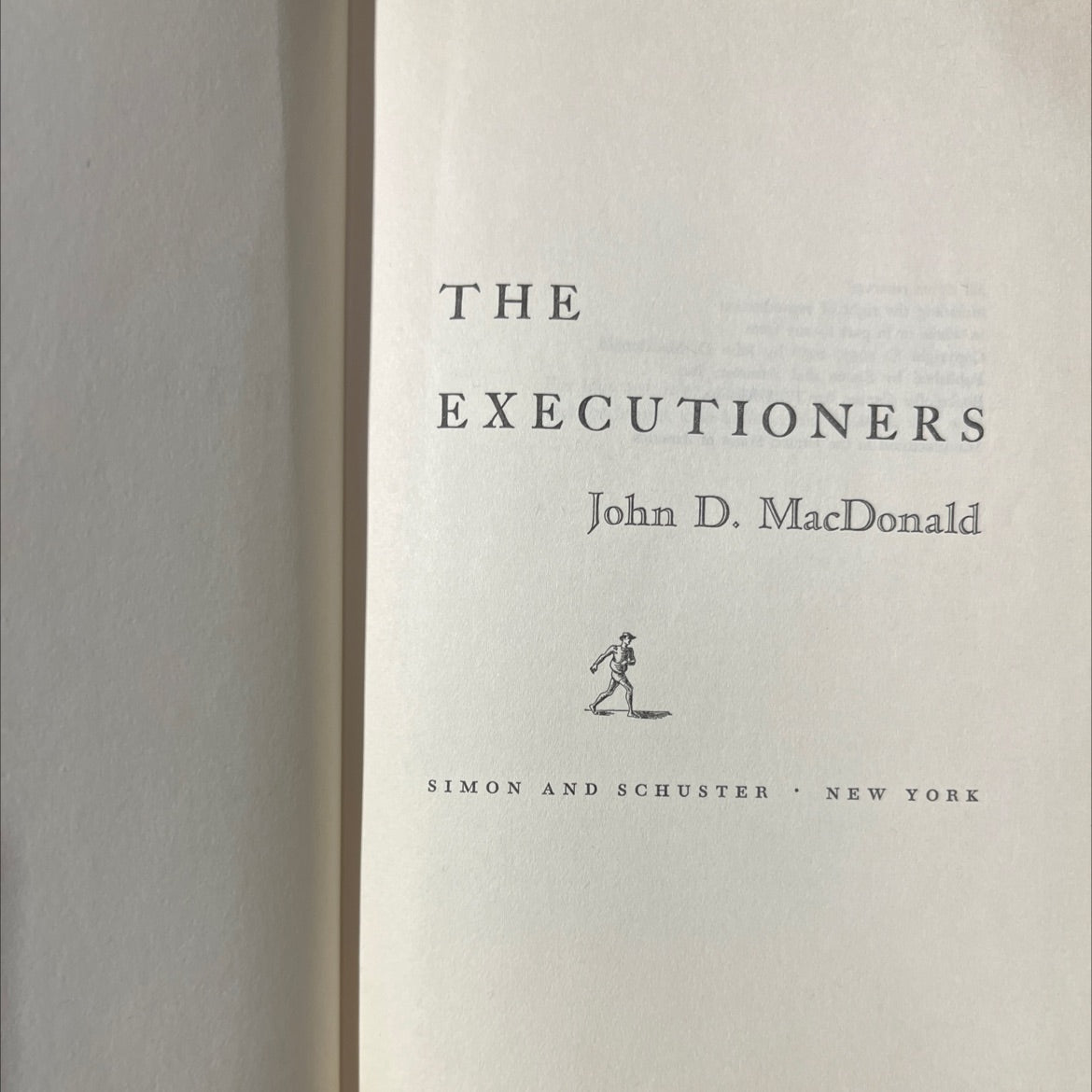 the executioners book, by John D. MacDonald, 1958 Hardcover image 2