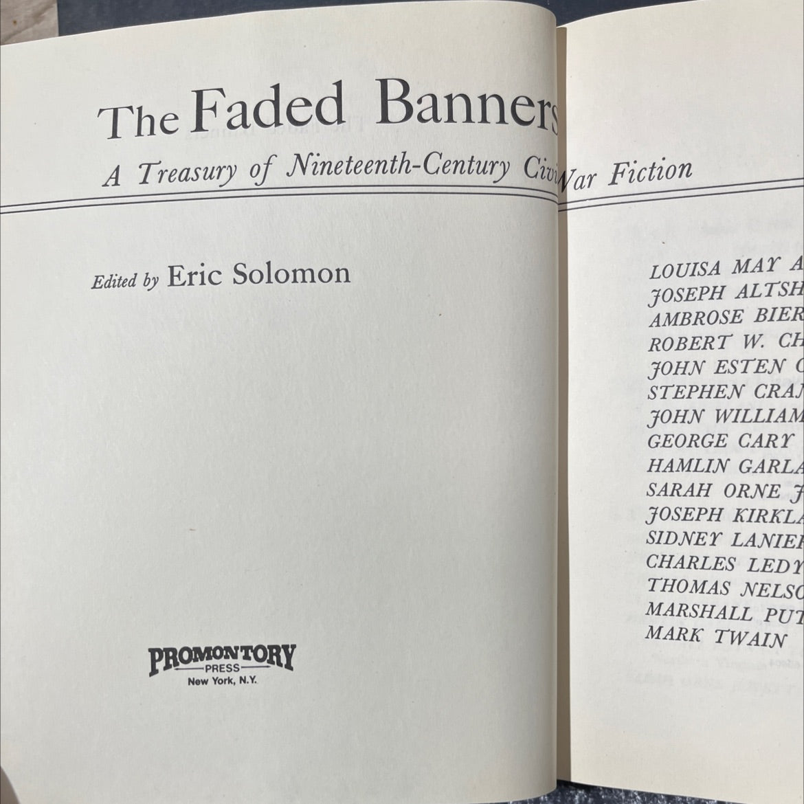 the faded banner a treasury of nineteenth-century civil war book, by eric solomon, 1992 Hardcover image 2