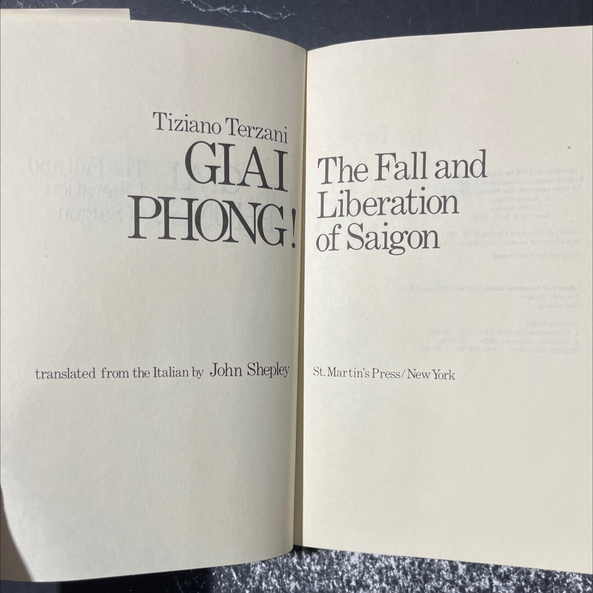 the fall and liberation of saigon book, by Tiziano Terzani, 1976 Hardcover image 2
