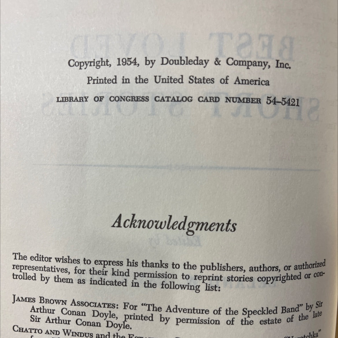 the family book of best loved short stories book, by leland w. lawrence, 1954 Hardcover image 3