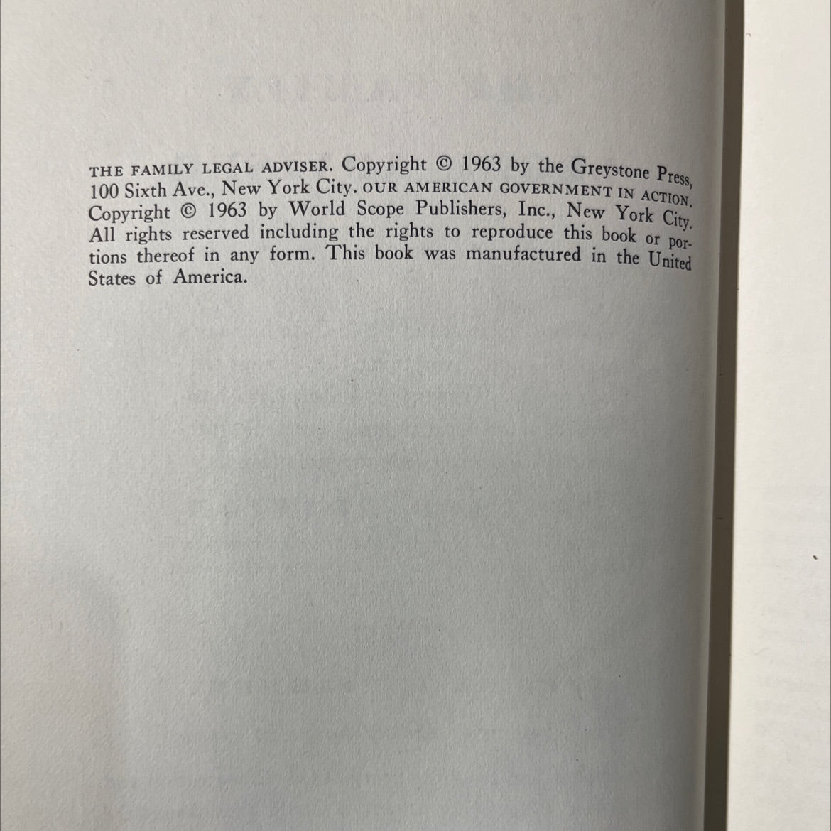 the family legal adviser book, by Theodore R. Kupferman, 1963 Hardcover image 3