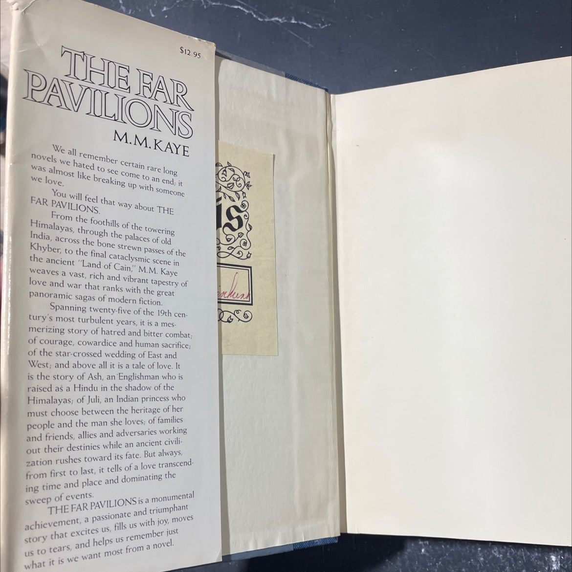 the far pavilions book, by M. M. Kaye, 1978 Hardcover image 4