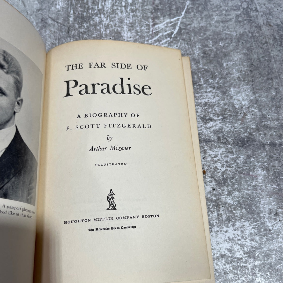 the far side of paradise a biography of f. scott fitzgerald book, by arthur mizener, 1951 Hardcover image 2