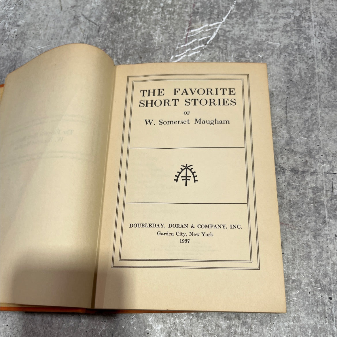 the favorite short stories of w. somerset maugham book, by w. somerset maugham, 1937 Hardcover image 2