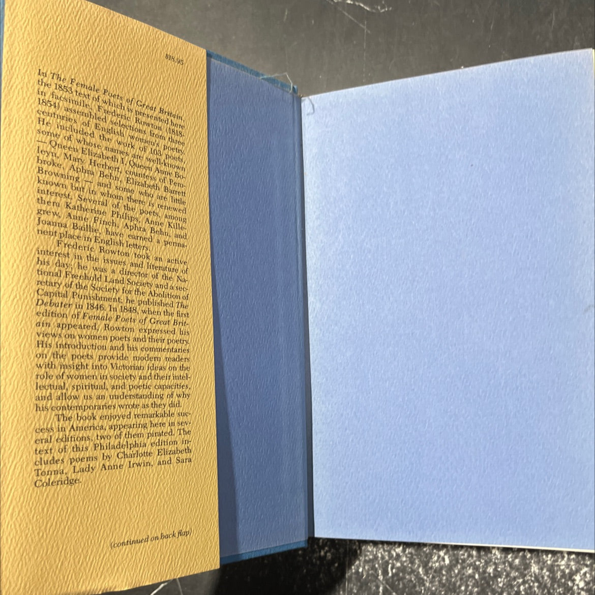 the female poets of great britain book, by frederic rowton, 1981 Hardcover image 4