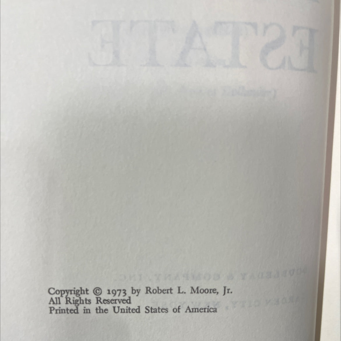 the fifth estate book, by Robert L. Moore, Jr., 1973 Hardcover image 3