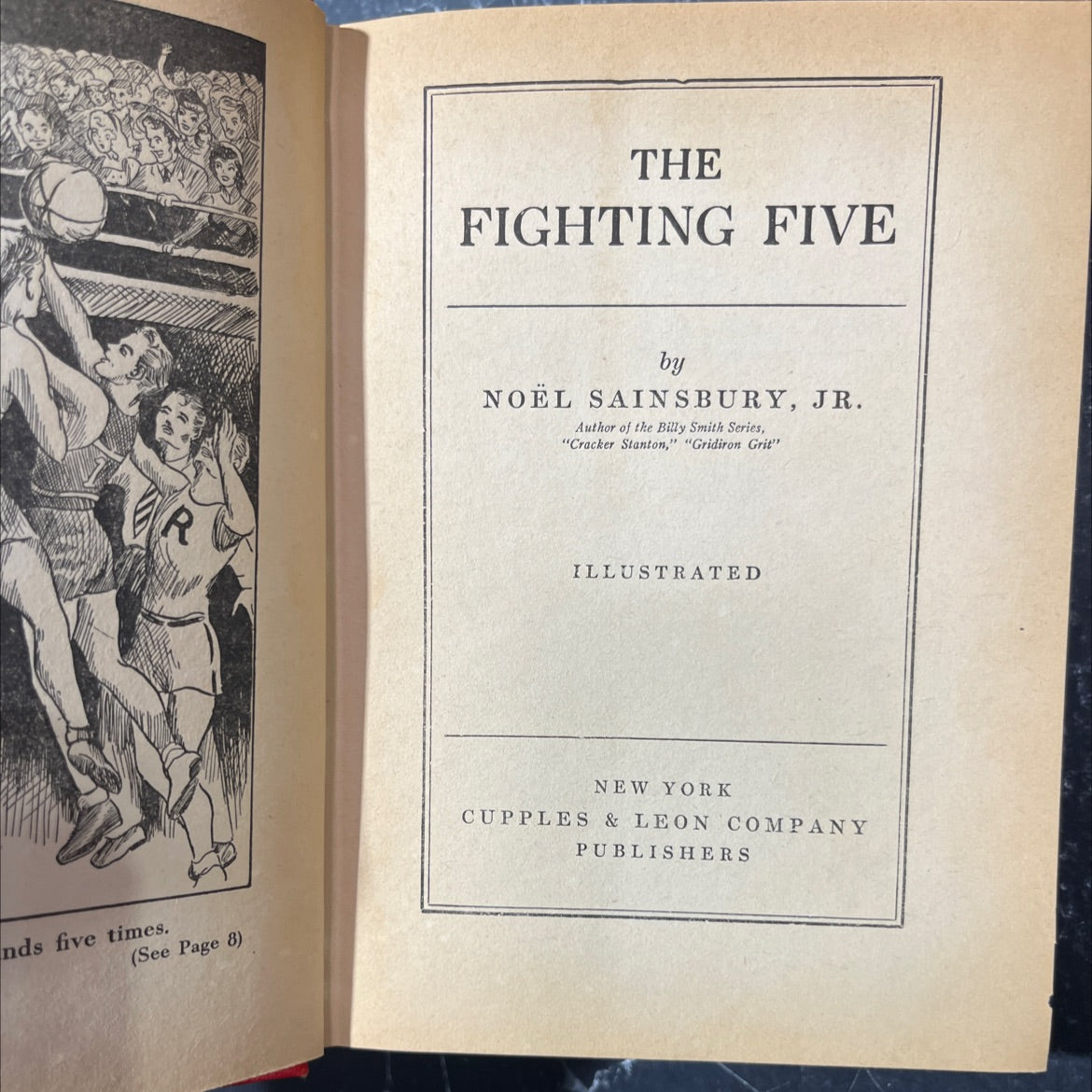 the fighting five book, by Noël Sainsbury, Jr., 1934 Hardcover image 2