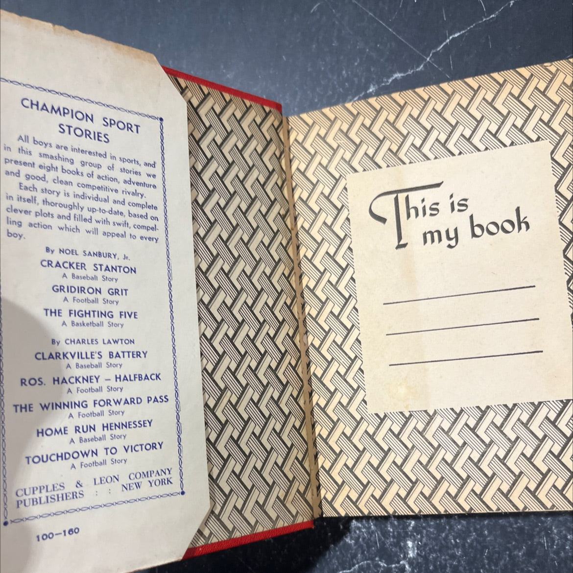 the fighting five book, by Noël Sainsbury, Jr., 1934 Hardcover image 4