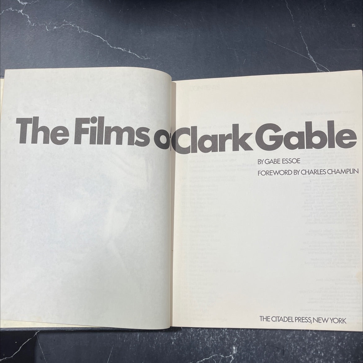 the films of clark gable book, by gabe essoe, 1970 Hardcover image 2