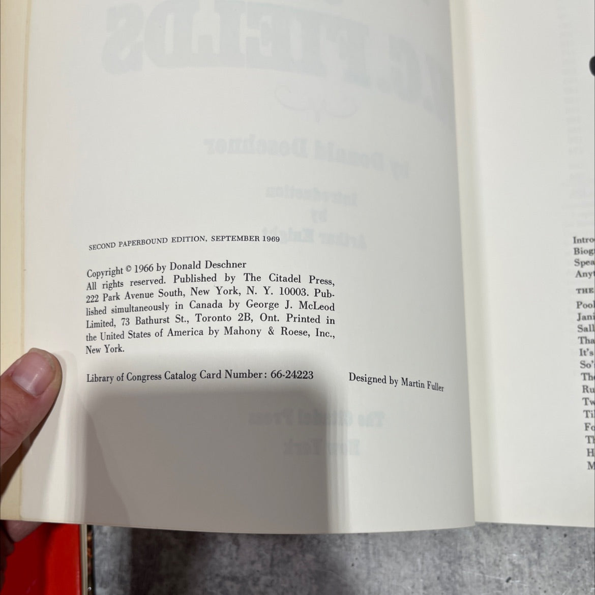 the films of w.c.fields book, by donald deschner, 1969 Paperback image 3