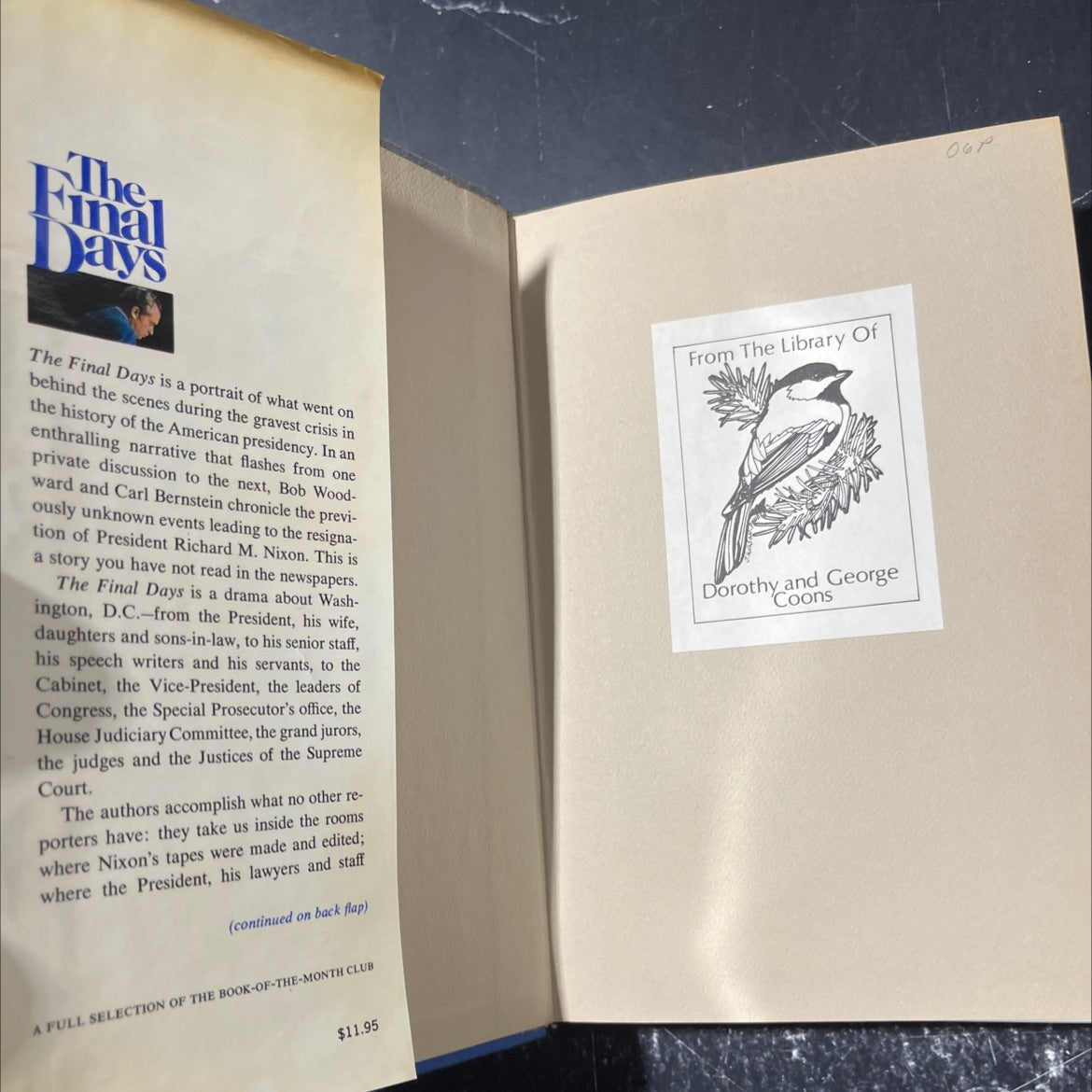 the final days book, by Bob Woodward, Carl Bernstein, 1976 Hardcover image 4