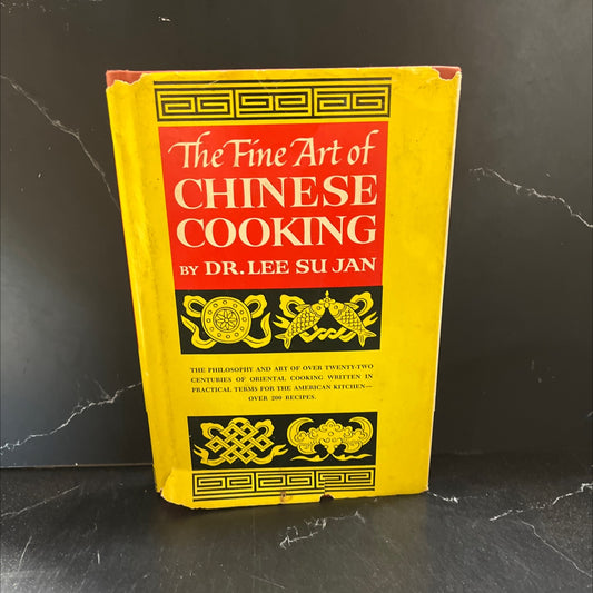 the fine art of chinese cooking book, by dr. lee su jan, may lee, 1962 Hardcover image 1